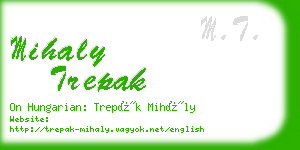 mihaly trepak business card